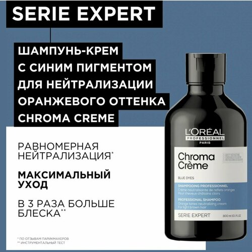 L'Oreal Professionnel Шампунь нейтрализирующий для волос с синим пигментом Chroma Creme 300мл