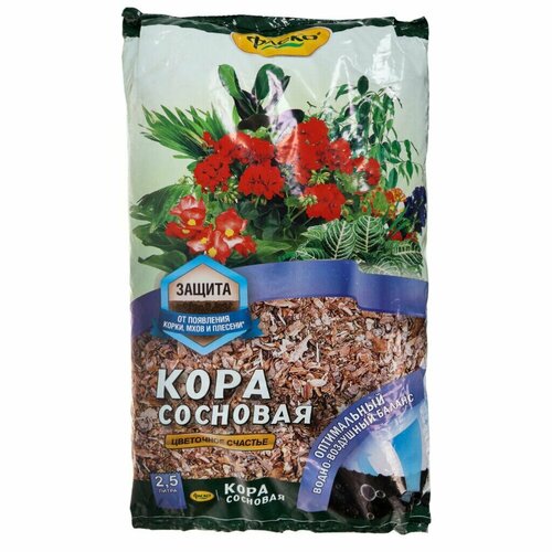 кора сосновая florizel 5 л Кора сосновая 2.5 л, Фаско