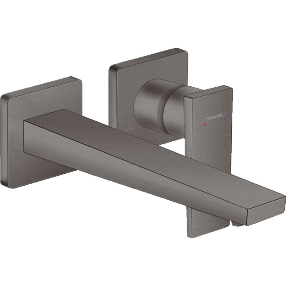 Смеситель для раковины hansgrohe Metropol скрытого монтажа, настенный 32526340, шлифованный черный хром