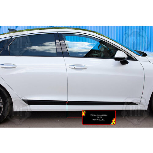 Молдинги на двери KIA K5 2020 - н. в. (шагрень)