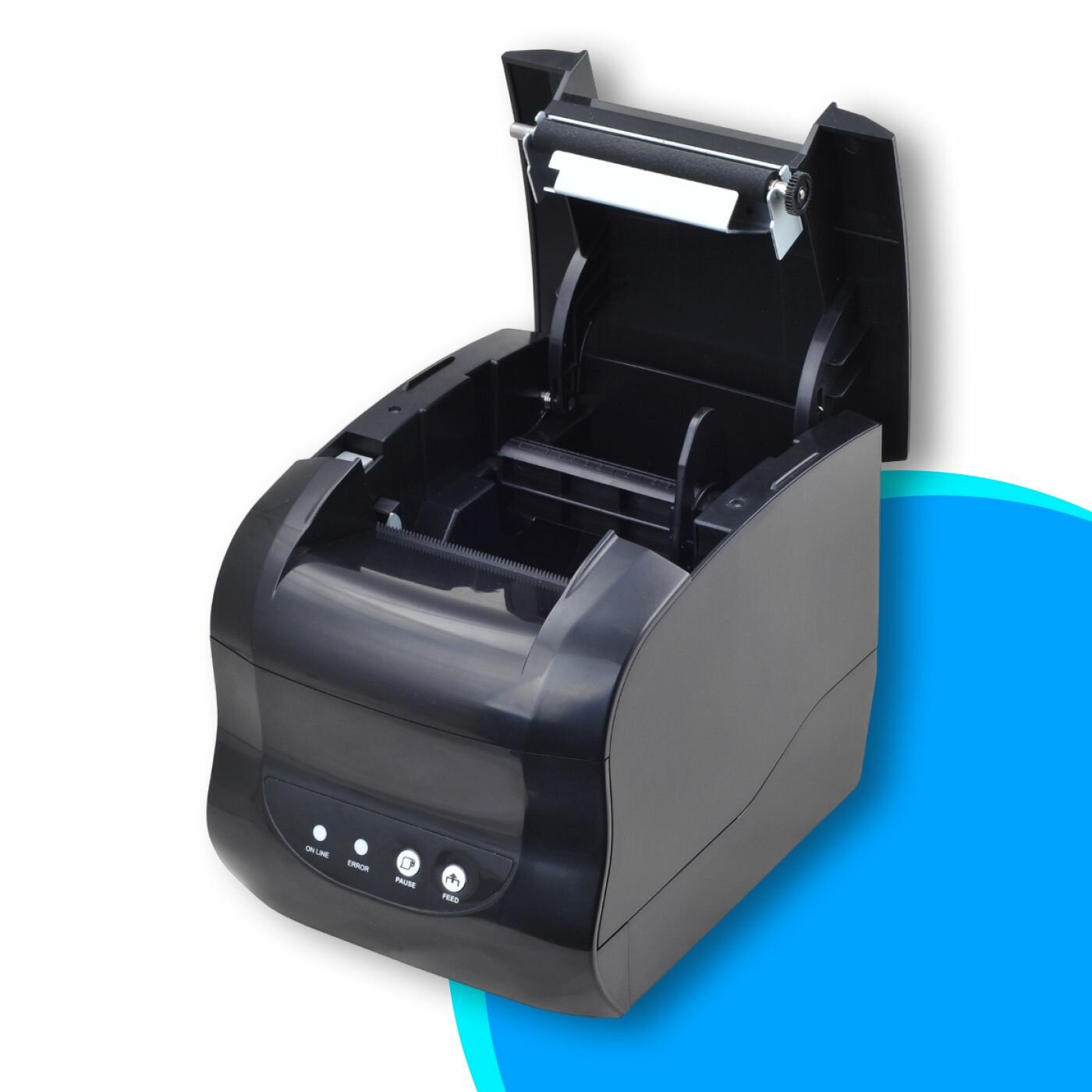 Термопринтер для чеков, ценников, наклеек и этикеток Xprinter XP-365B с USB совместим с Windows, Linux — фото 1