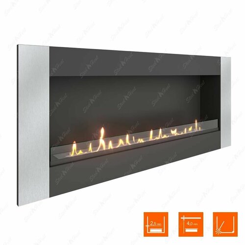 Биокамин SteelHeat GRAND-V 1500 XL VNGV1500XL-G Стекло