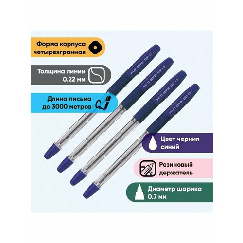 Набор ручек шариковых BPS-GP 07мм 843₽