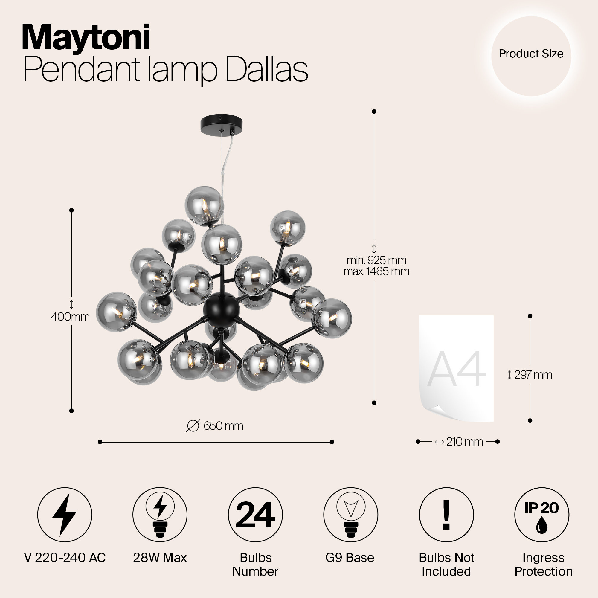 Подвесной светильник Maytoni Dallas - фото №11