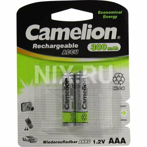 Аккумулятор бытовой Camelion R03 AAA BL2 NI-CD 300mAh