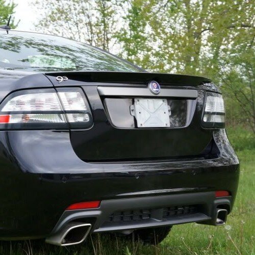 Спойлер на багажник, Saab 9-3, до рестайлинга, для покраски, черный, 1 шт