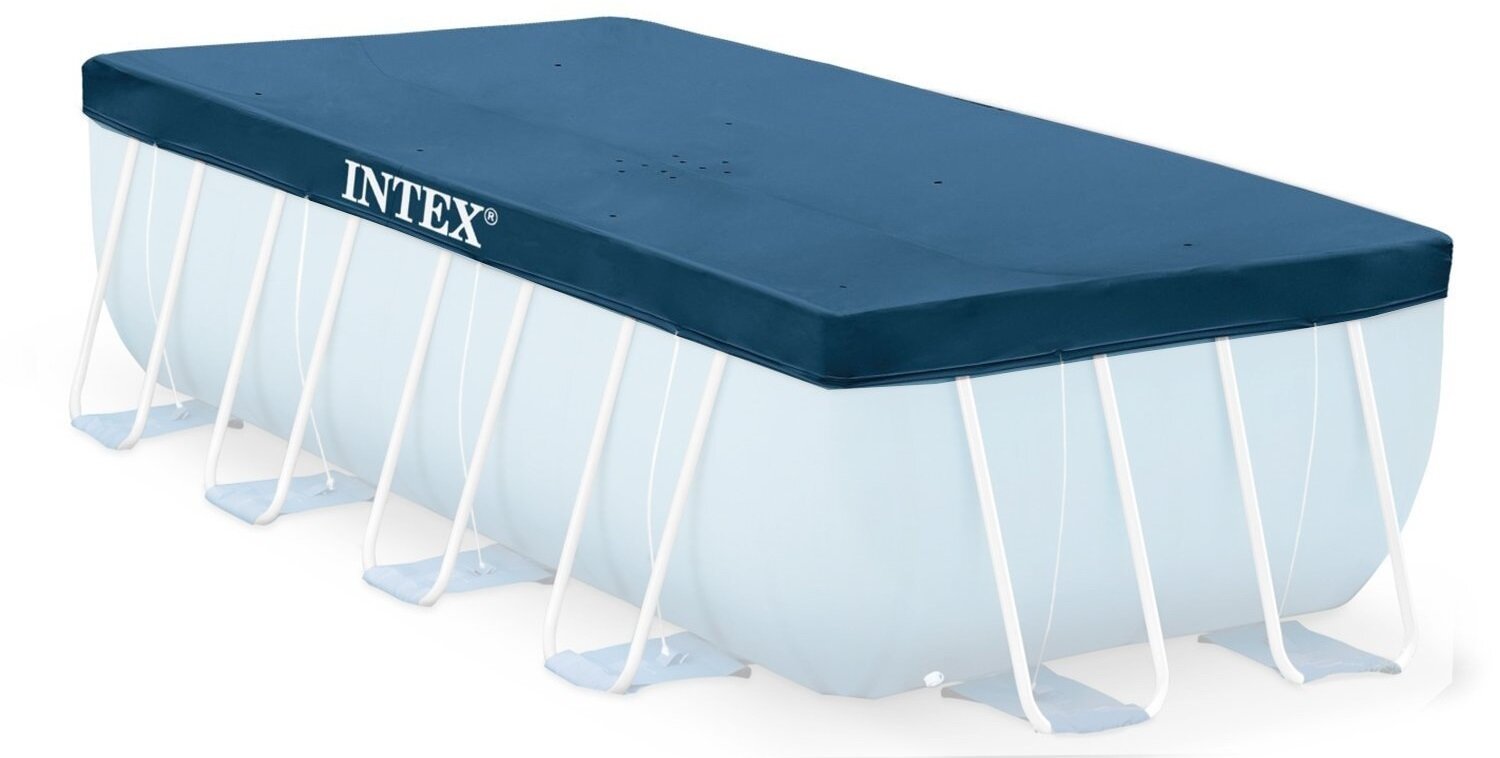 Тент для каркасного бассейна Intex Rectangular Frame 389х184 см