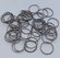 Набор стальных никелированных колец для брелков и ключей, 100 шт
