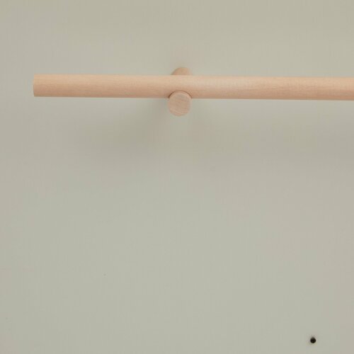 Карниз Loft круглый, 1000 мм, одинарный, деревянный, цвет W1, Varman.pro