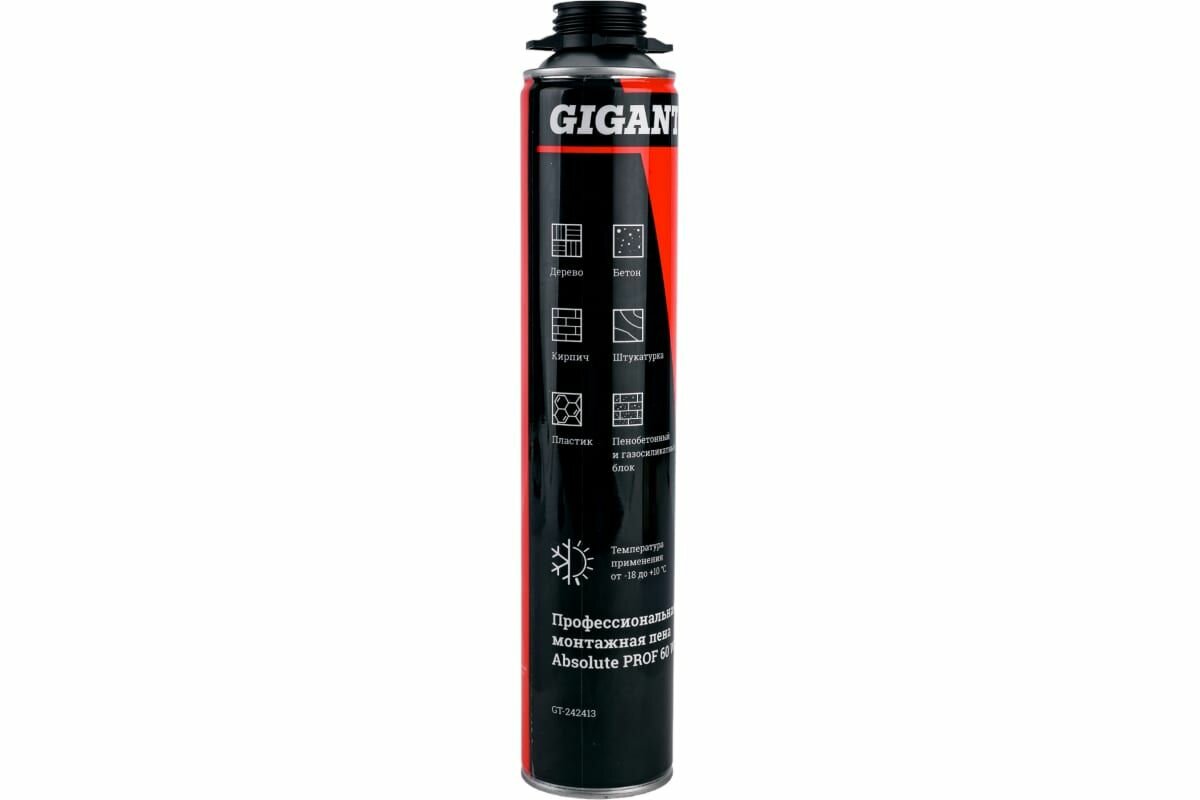 фото Профессиональная монтажная пена Gigant Absolute PROF 60, 750 ml Winter GT-242413