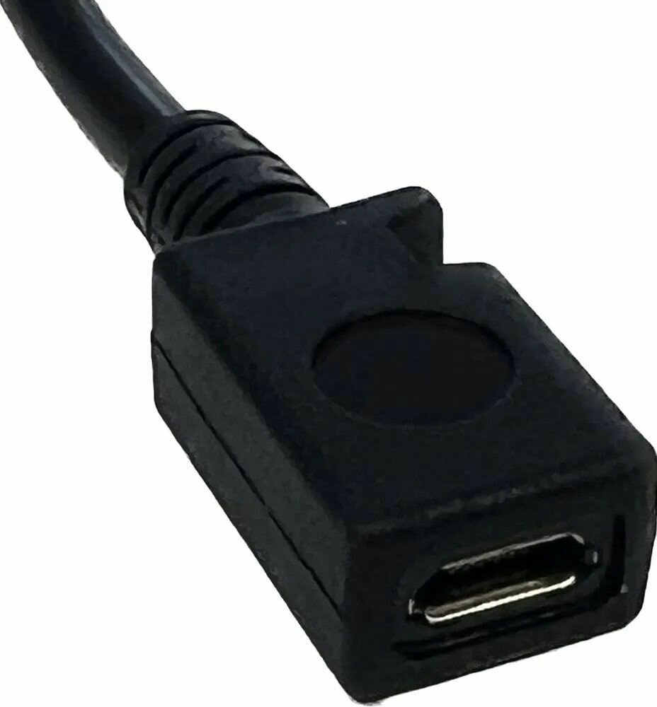 Переходник из микро microUSB (гнездо) на мини miniUSB (штекер) 0.1м — фото 1