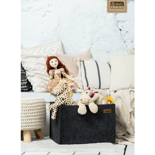 Корзина для игрушек из фетра 