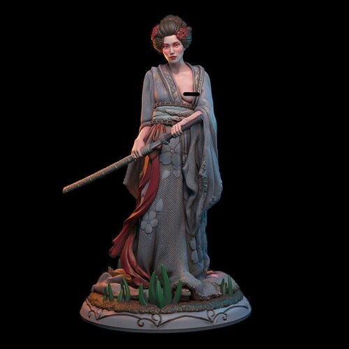 Фигурка Гейша с катаной.