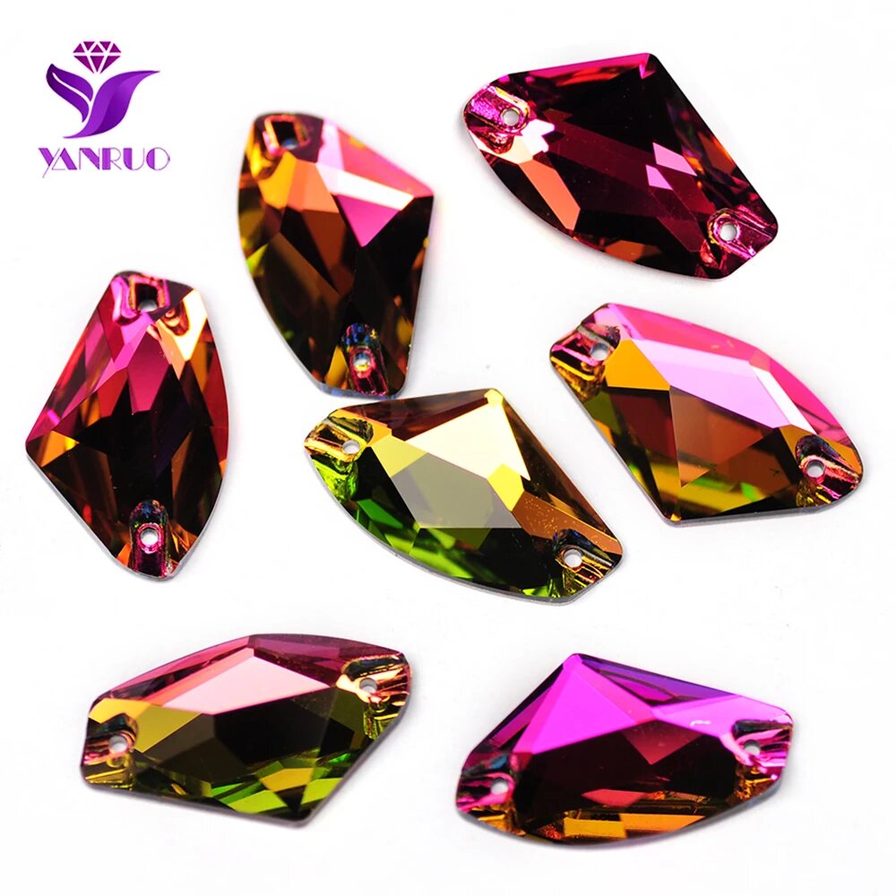 Стразы YANRUO 3256 стеклянные 9x14mm 30Pcs, Vitrail Medium