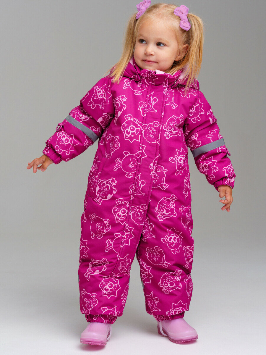 Комбинезон утеплённый playToday размер 92  розовый