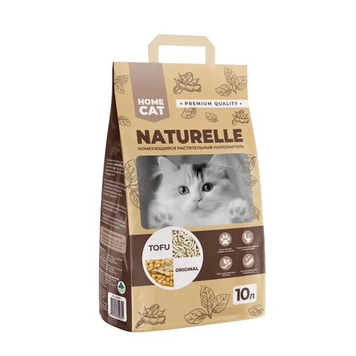 Наполнитель для кошачьих туалетов HOMECAT NATURELLE Original, 10 л