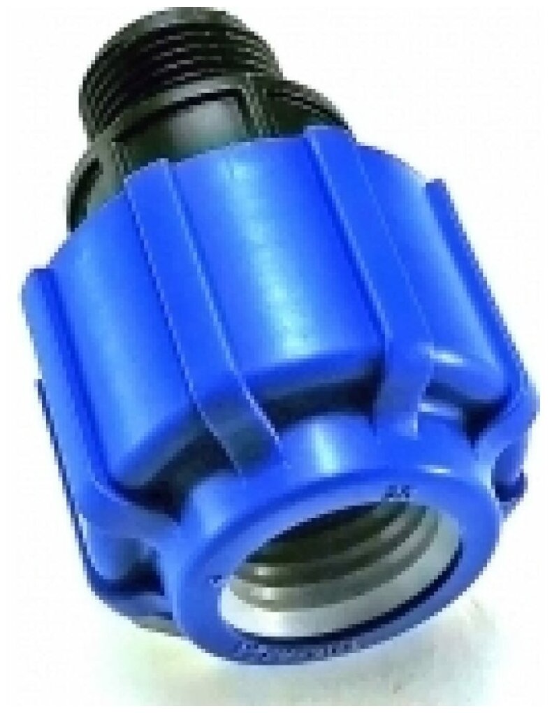 Муфта переход. ПЭ с нар. труб. резьбой 32х1/2' (обж.) Тпк-аква