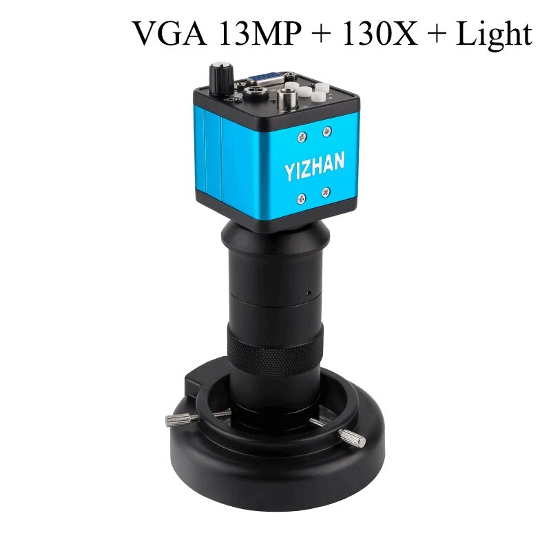 Электронный микроскоп YIZHAN 13MP VGA 500X, With 130X Lens