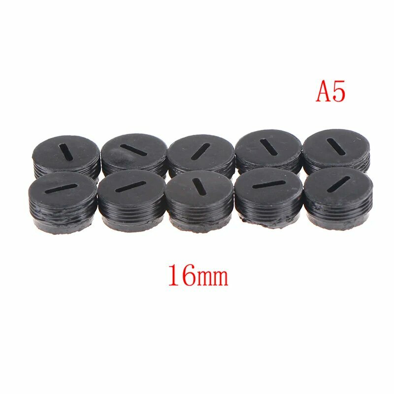 Допустимое отклонение диаметра. 12/13/14/15/16/17/18/20/32 мм 10 шт Черный Пластик винтовой держатель углеродной счетки шапки чехол A5