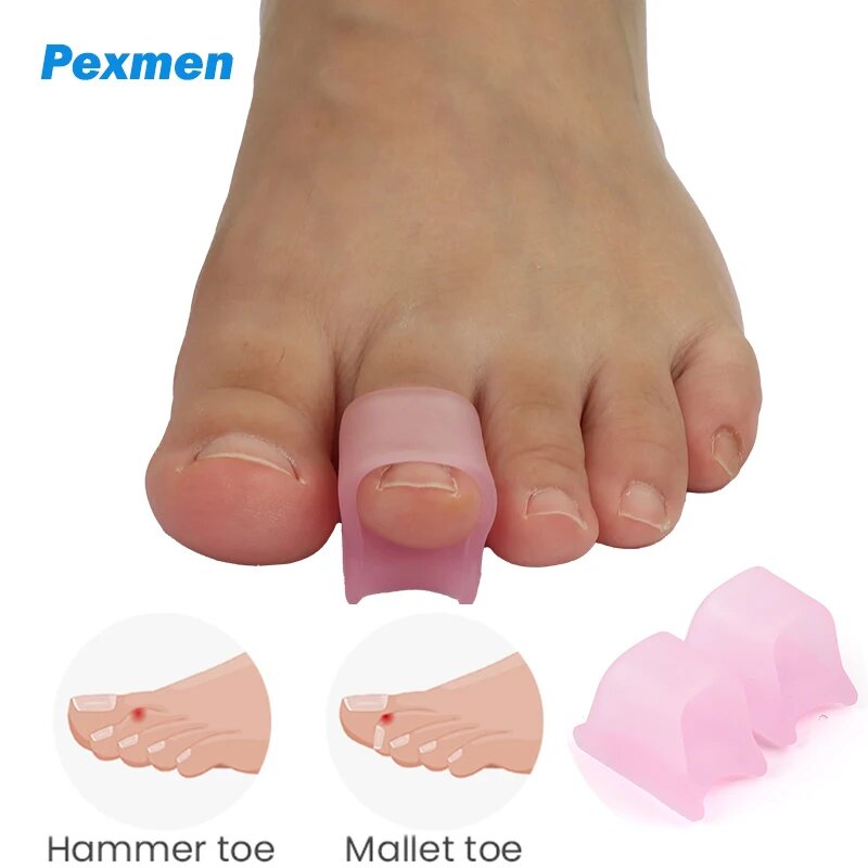 Картинки Корректор для выпрямления пальцев ног Pexmen 2/4/10 шт, 2Pcs-Transparent