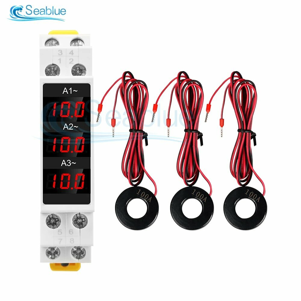 Aideepen SDM010A трехфазный измеритель тока