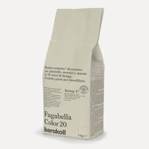 Изображение товара Затирка для плитки полимерцементная Kerakoll Fugabella Color (3кг) 20