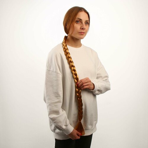 Коса на резинке 80 см цвет блонд - золотистый 7152157 524₽