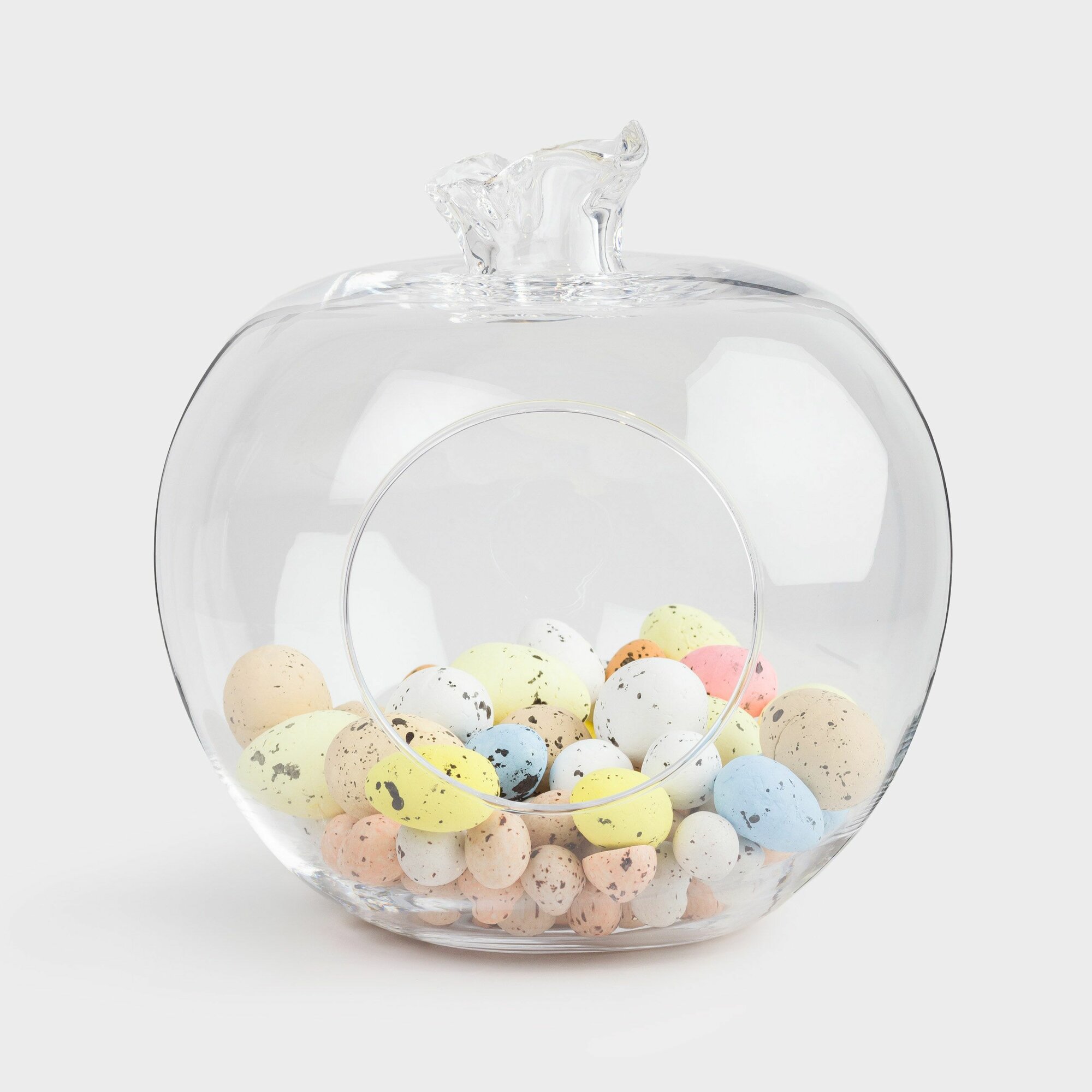 Конфетница Kuchenland 19х21 см прозрачное стекло Гранат Clear