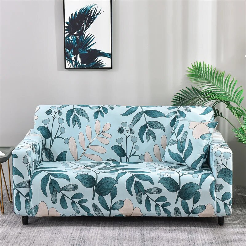 Эластичные чехлы Coolazy с цветочным принтом для дивана, Pattern 26, 2-seater 145-185cm
