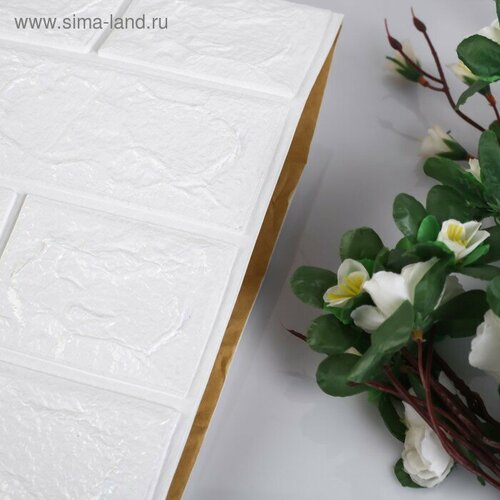 Самоклеящаяся ПВХ панель Белый кирпич 777002 см 304₽