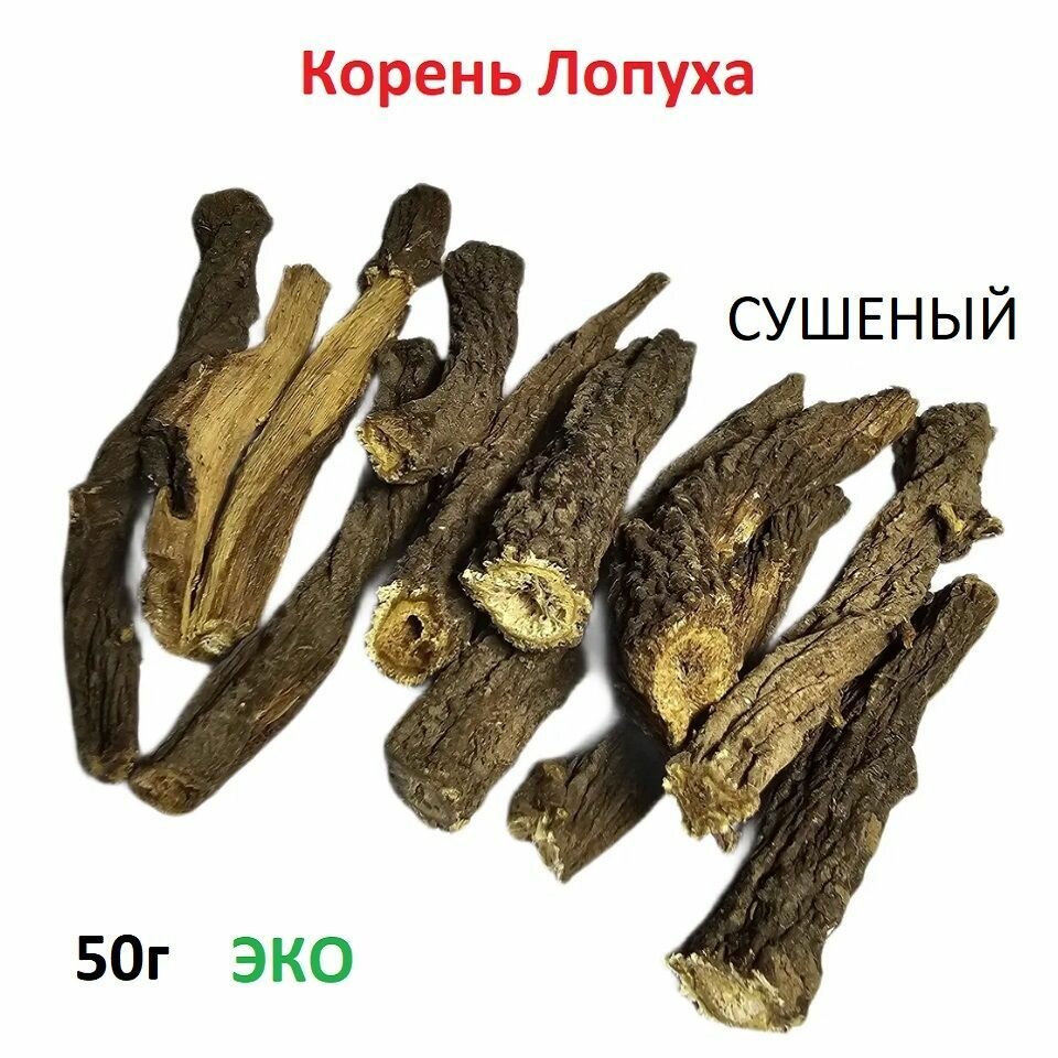 Корень лопуха натуральный для укрепления волос 50г Сбор 2024г