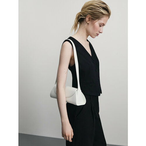 Сумка Zarina фактура гладкая ванильный 1881₽