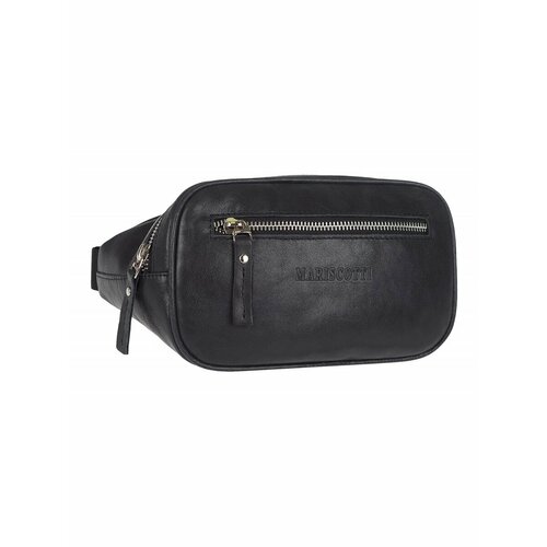 Сумка поясная Franchesco Mariscotti фактура гладкая матовая черная 8649₽