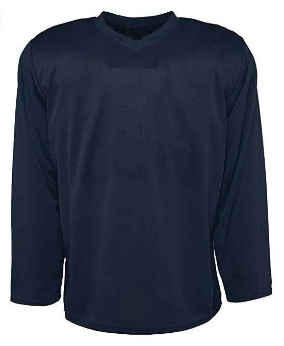 Разноцветная хоккейная Джерси хоккейная Джерси для студентов и взрослых Спортивная однотонная форма для хоккея с печатным рисунком и цифрами XXXL Темно-синий Унисекс