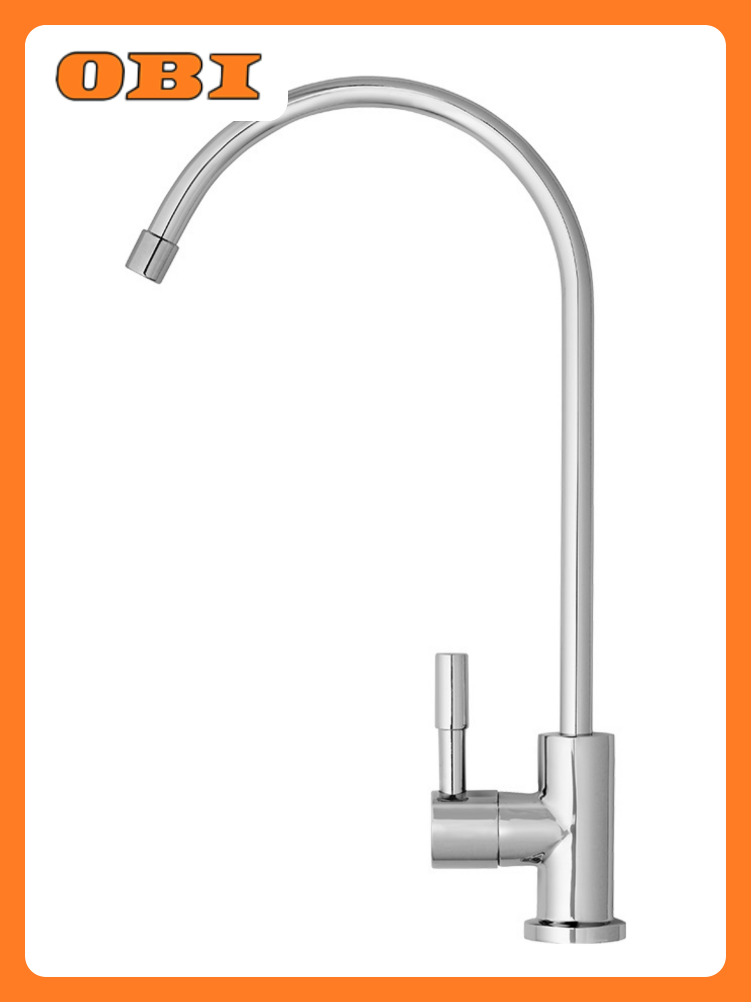 Кран для чистой воды барьер латунь серебристый 1 монтажный отверстие