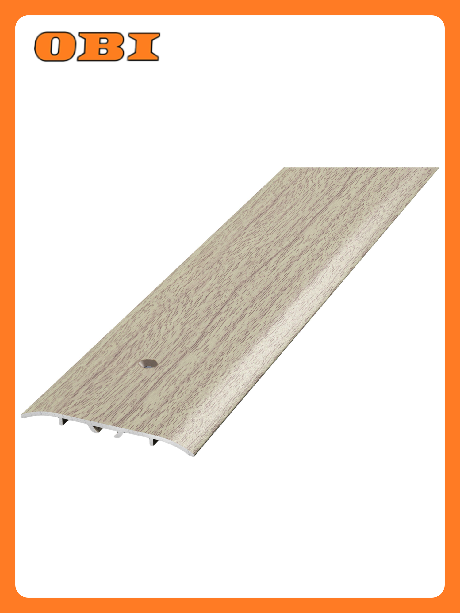 Порог одноуровневый лука ПС 07-1 900.087 дуб беленый алюминий 900х60 мм