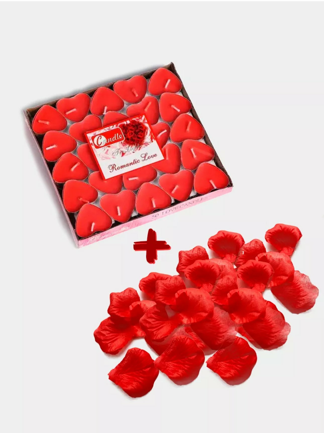 Свечи, свечи в форме сердца, чайные свечи, подарочные, с лепестками цветов