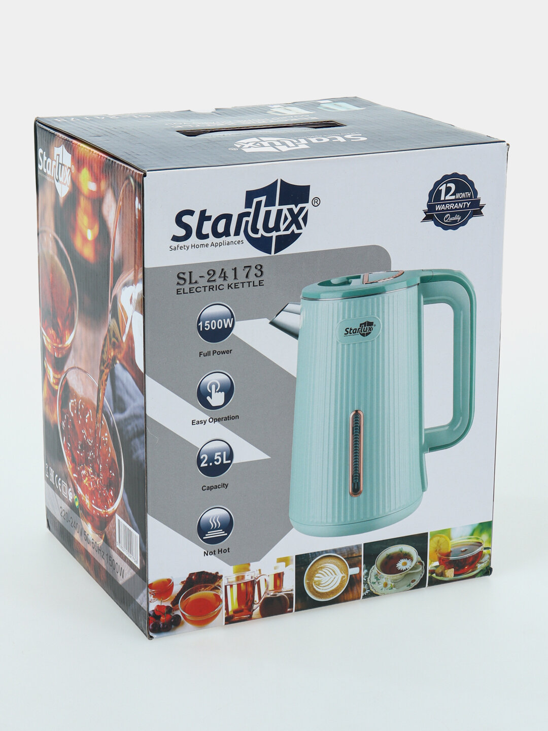 Электрочайник Starlux, 2-2,5 литра - Конфетный — фото 1