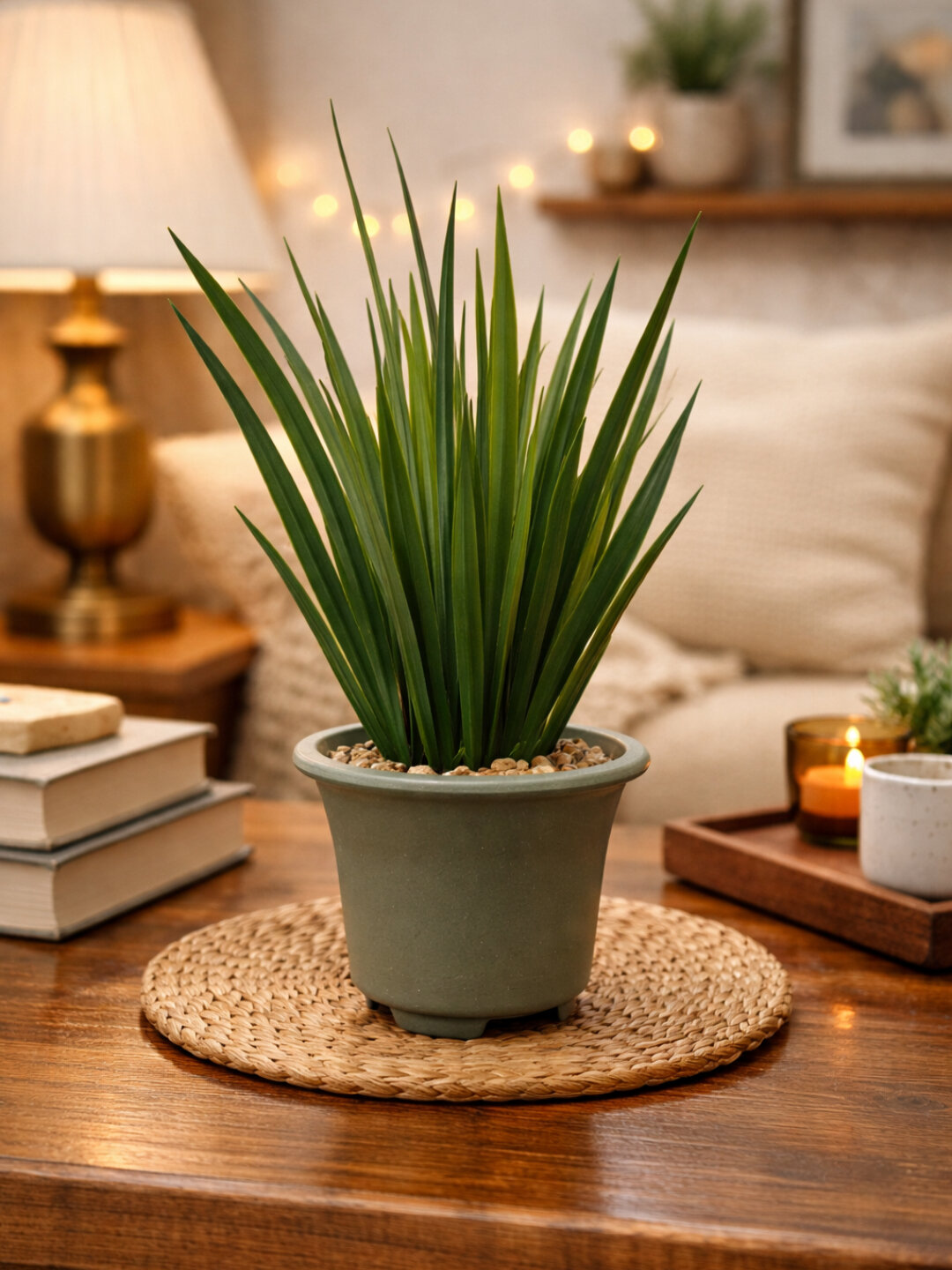 Искусственные декоративные цветы в горшке для интерьера