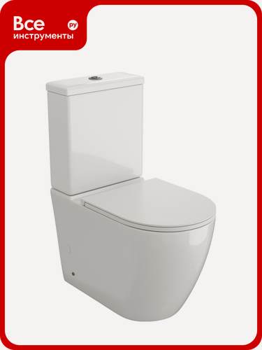 Изображение товара Унитаз напольный Teymi безободковый с быстросъемным сиденьем микролифт