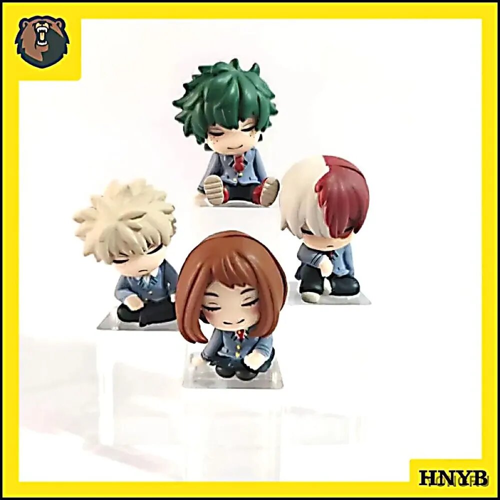 Фигурка Моя геройская академия 4 Шт. / My Hero Academia School Uniform Ver. 4 Pcs подарок для фаната (6 см)