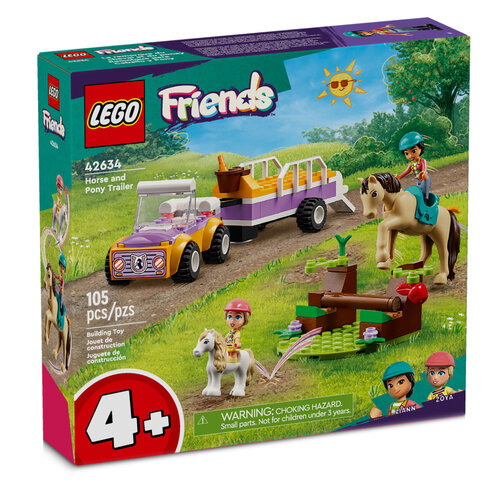 LEGO Friends 42634 Трейлер для лошадей и пони, 105 дет. соль кусковая каменная для лошадей и пони 3кг