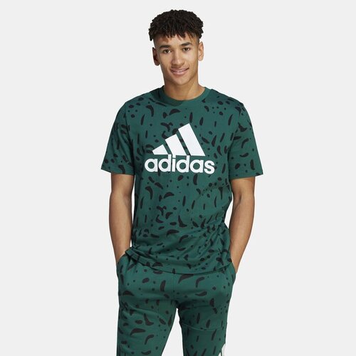 Футболка adidas, размер XL, зеленый new 2021 summer gold retro style casual t shirt street fashion men printed t shirt short sleeved loose oversized t shirt 6xl