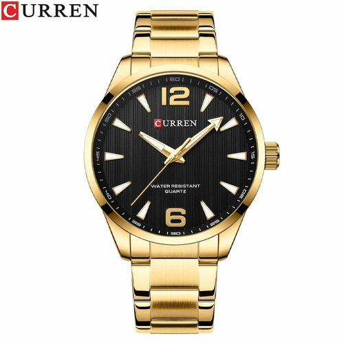 Наручные часы CURREN Часы наручные на металлическом браслете Curren, золотой