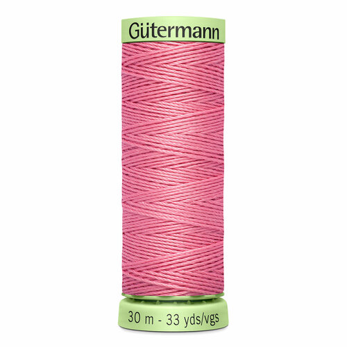 фото Нить top stitch 30/30 м для декоративной отстрочки, 100% полиэстер, gutermann 744506 (889 нежно-розовый), 5 шт