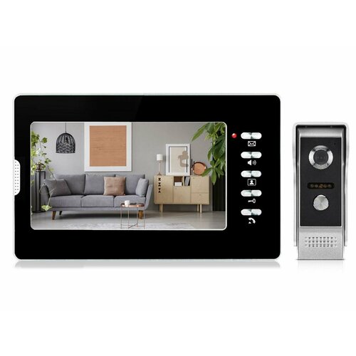 EP-7300 Bl (S14509V70) HD домофон для частного дома и коттеджа с уличной антивандальной панелью. Видеодомофон для загородного дома.