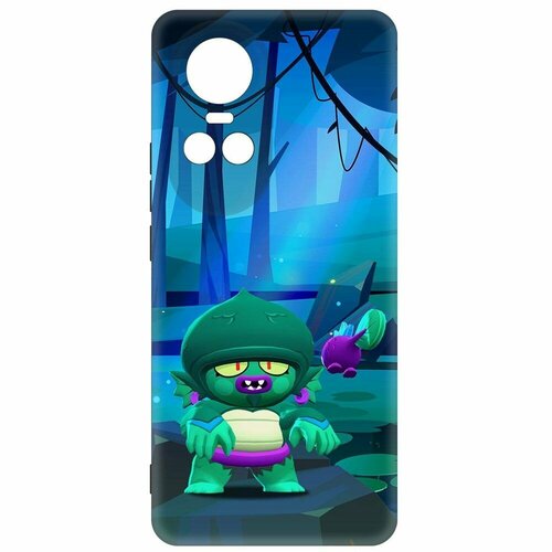 Чехол-накладка Krutoff Soft Case Brawl Stars - Болотный Джин для Oppo Reno10 5G черный чехол накладка krutoff soft case brawl stars болотный джин для oppo a57 черный