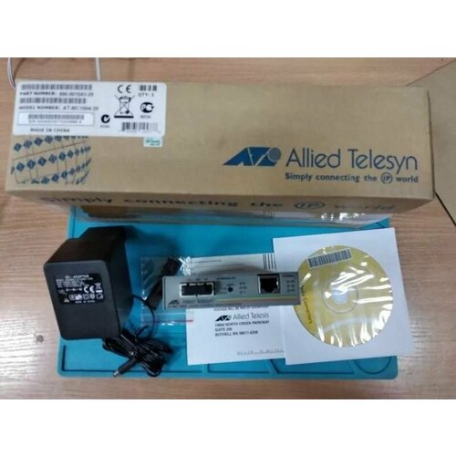 сетевая карта allied telesis at 2701fx 100mbit s 100base fx 1x fc pci sc плата 170 мм высокая планка товар уцененный Медиаконвертер Allied Telesis AT-MC1004-20 1000T to 1000SX/SC Media Converter