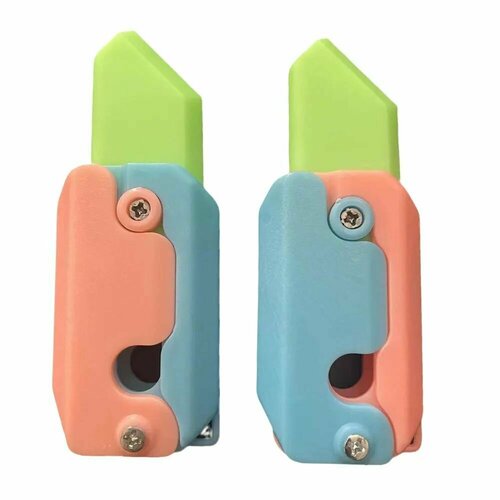 Fidget Cutter Toy игрушечный ножечек work fidget toy 3d gravity carrot cutter decompression fidget toy for teens adults plastic rotating cutter for anti anxiety