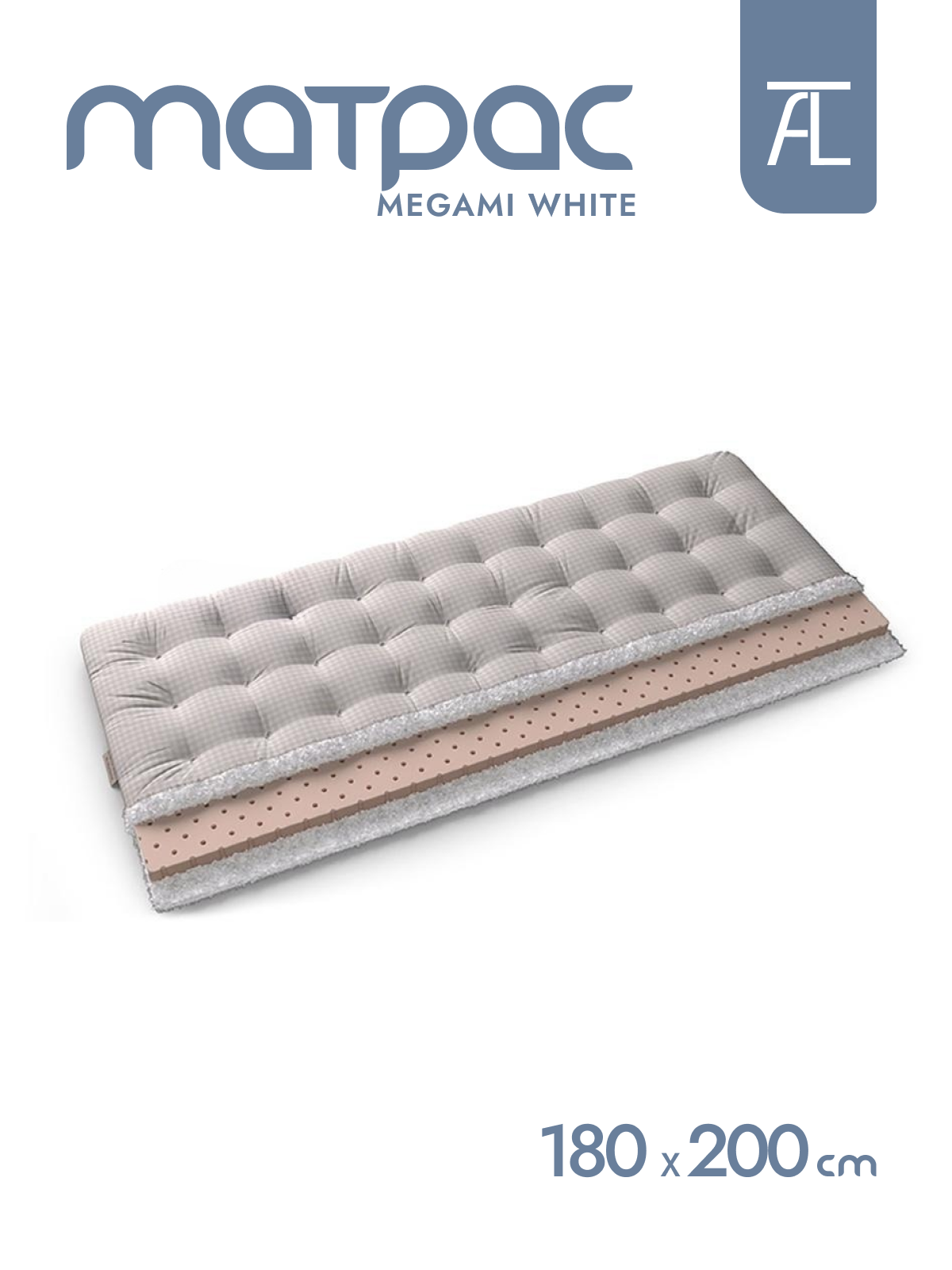 Матрасы Mr.Mattress Megami white, 180х200 см